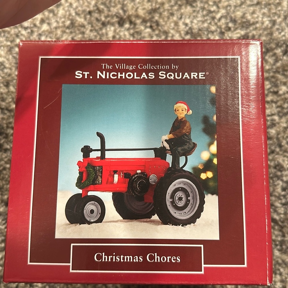 The village collection by Saint Nicholas Square. Christmas chores.